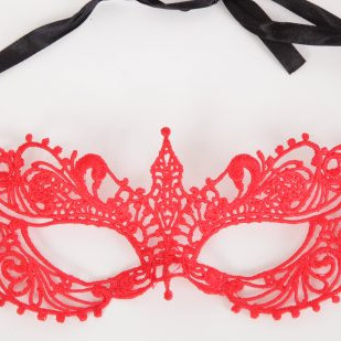 Маска карнавальная Венеция красная 47324-1MM