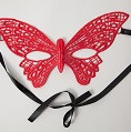 Маска бабочка красная 47313-1-MM