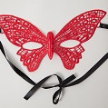 Маска бабочка красная 47313-1-MM
