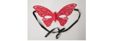 Маска бабочка красная 47313-1-MM