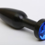 Пробка металл черная с синим стразом 11,2х2,9см 47416-3MM