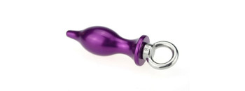 Пробка металл фиолетовая с кольцом 7х2,6см 47418-1MM