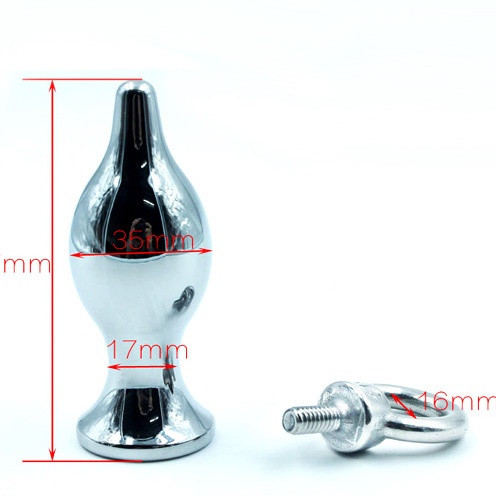 Пробка металл серебро с кольцом 8,7х3,5см 47421-1MM