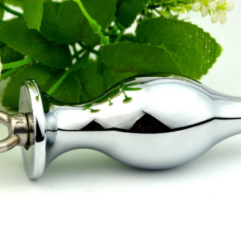 Пробка металл серебро с кольцом 10,4х4,5см47421-2MM