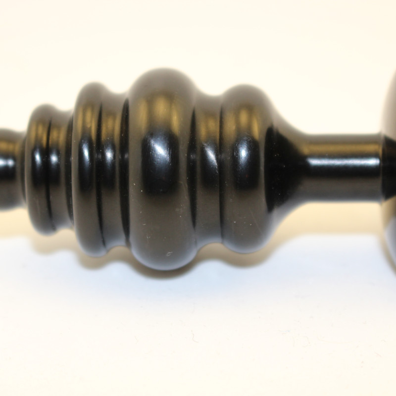 Пробка металл 7,3х2,9см фигурная черная прозрачный страз 47427-4MM