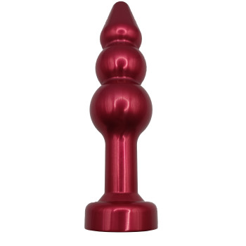 Пробка металл фигурная елочка красная с красным стразом 11,2х2,9см 47431-2MM