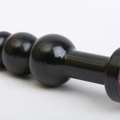 Пробка металл фигурная елочка черная с розовым стразом 11,2х2,9см 47432-MM