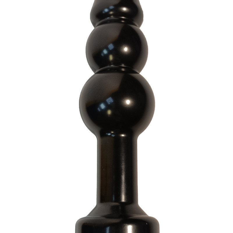 Пробка металл фигурная елочка черная с синим стразом 11,2х2,9см 47432-3MM