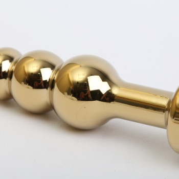 Пробка металл фигурная елочка золото с фиолетовым стразом 11,2х2,9см 47436-5MM