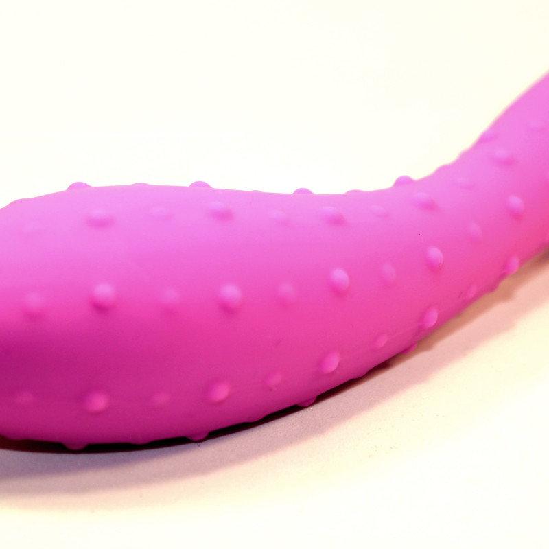 Фаллоимитатор с двумя разными поверхностями розовый 47453-MM