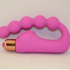 Вибромассажер розовый с гибкими бусинками 47455-MM