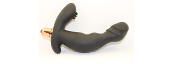 Вибромассажер с двойной стимуляцией черный 47457-MM