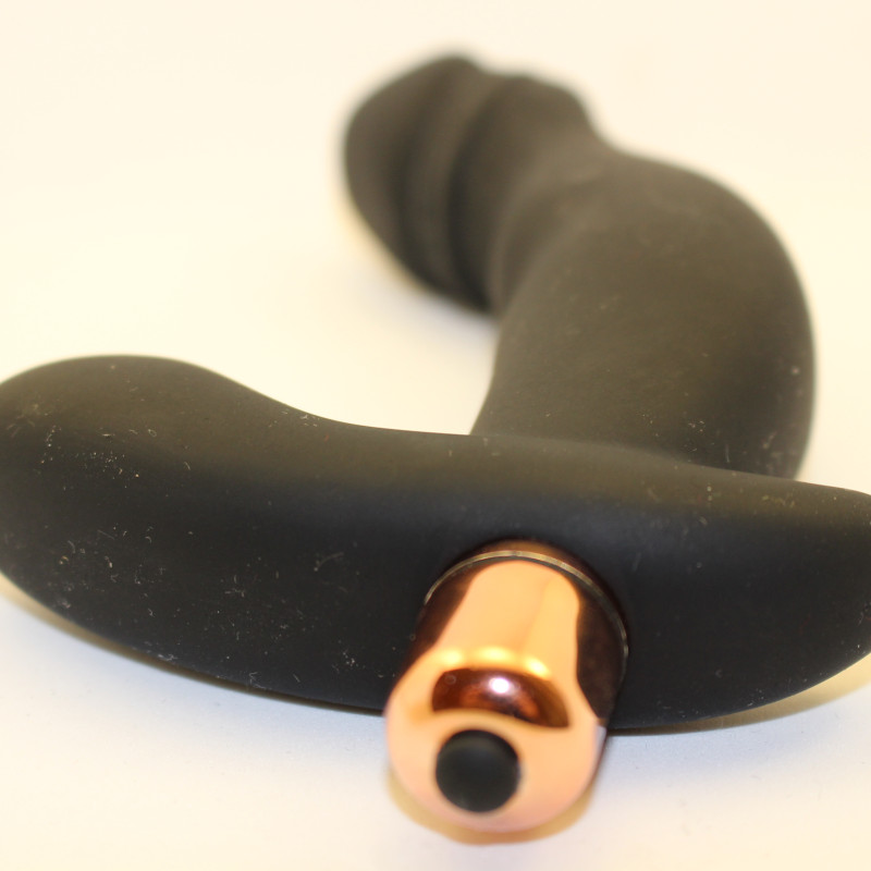 Вибромассажер с двойной стимуляцией черный 47457-MM