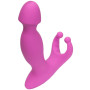 Вибромассажер розовый с доп.стимуляцией 47458-1MM