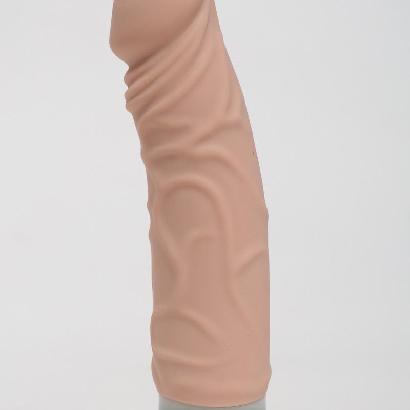 Силиконовый вибратор реалистик 19,5х4,2см, 7 режимов вибрации 47480-MM