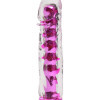Вибратор прозрачный с дополнительными пупырышками розовый 17 х 3,5 см 47487-MM