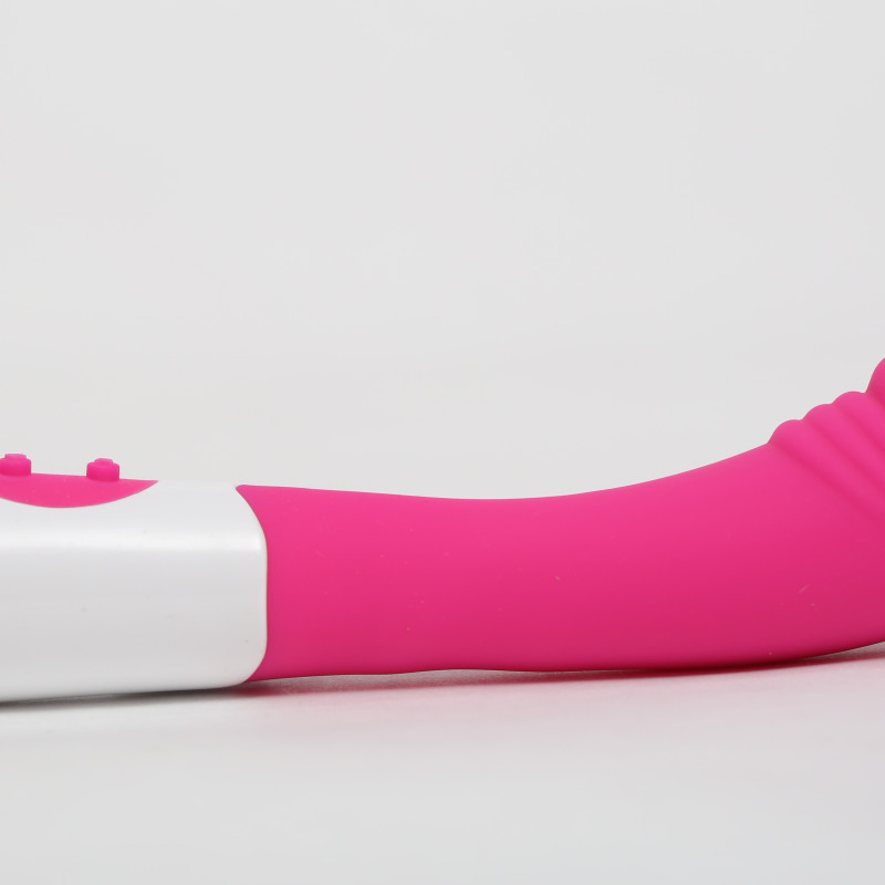 Вибратор силиконовый для стимуляции точки G 9 видов вибрации и пульсации, розовый 19х3,5см 47488-MM