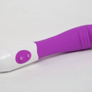 Вибратор силиконовый для стимуляции точки G 9 видов вибрации и пульсации, сиреневый 19х3,5 47491--MM