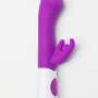 Вибратор силиконовый для стимуляции точки G и клитора сиреневый 47493-MM