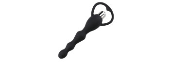 Анальный вибростимулятор черный 16х2см 47495-MM