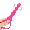 Анальный вибростимулятор розовый 16х2см 47496-MM