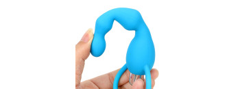 Анальный вибростимулятор синий 16х2смм 47497-MM