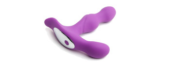 Вибромассажер простаты силикон, два мотора 13х14см 47498-MM