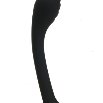 Фаллоимитатор  силиконовый для точки G черный 17х3,5 2х3,3 47521-MM