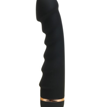 Вибратор силиконовый черный 18х3,5,20 скоростей вибрации 47523-MM