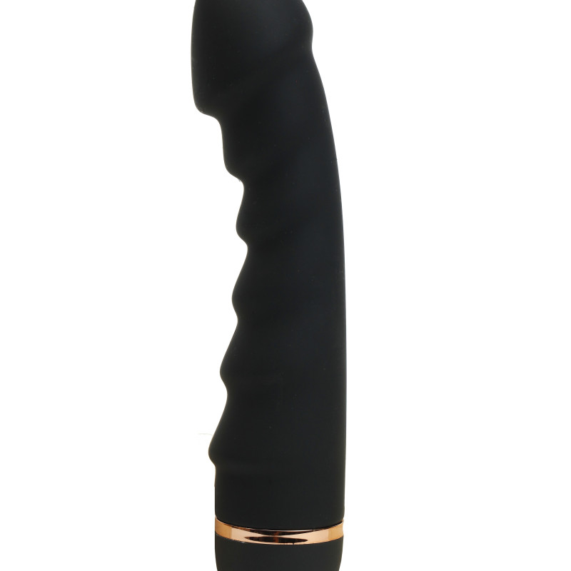 Вибратор силиконовый черный 18х3,5,20 скоростей вибрации 47523-MM