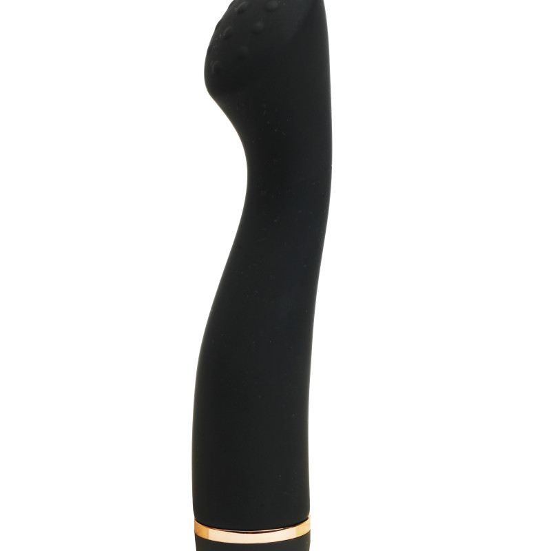 Вибратор силиконовый для точки G черный 18х3,5, 20 скоростей вибрации 47524-1MM