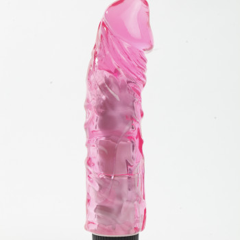 Вибратор реалистик с изогнутой головкой розовый 22ч5 см  47529-MM