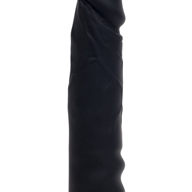 Фаллоимитатор анальный силиконовый  черный, 15 см х 2.5 см47533-MM