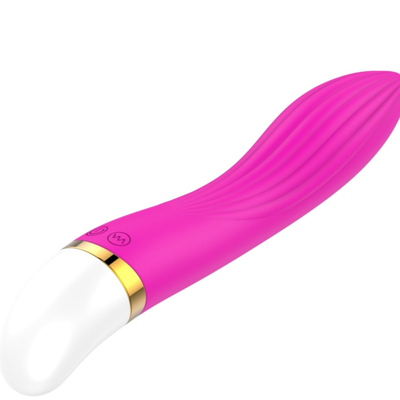 Вибратор силиконовый изогнутая волна 20 х 3,7 см, фиолетовый 47548-MM