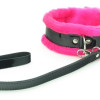 Ошейник с розовым мехом BDSM Light 730001ars