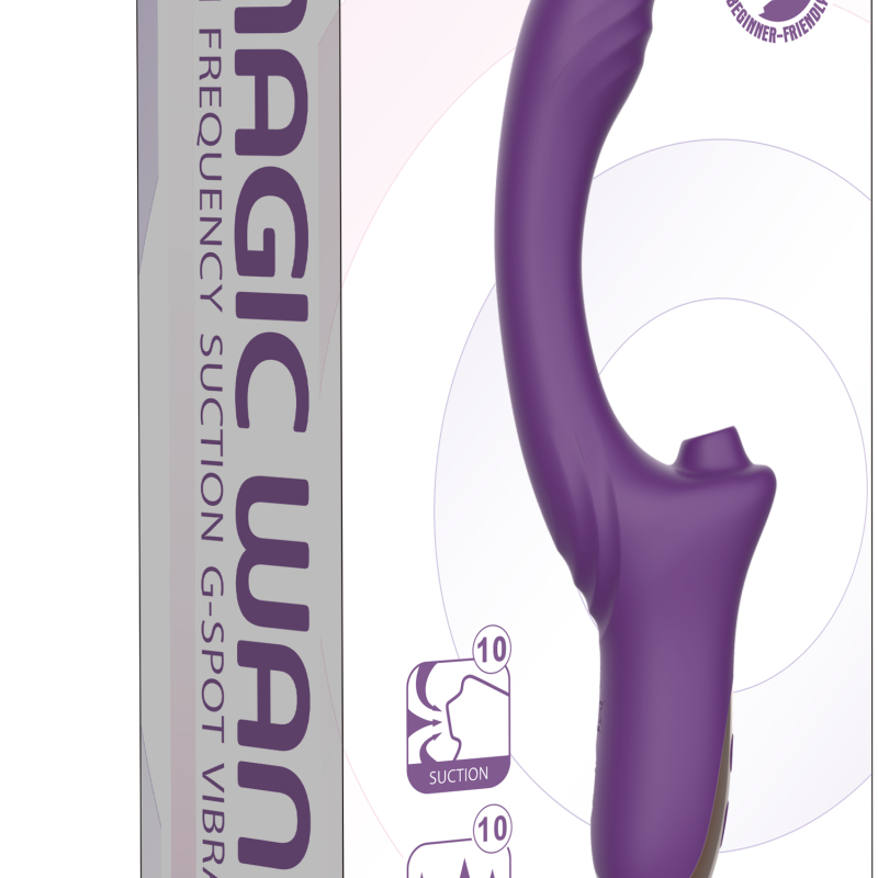 Вагинально-клиторальный вибратор Secwell SW3044-purple