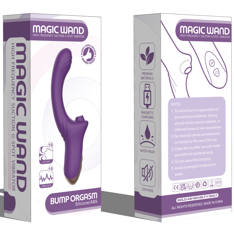 Вагинально-клиторальный вибратор Secwell SW3044-purple