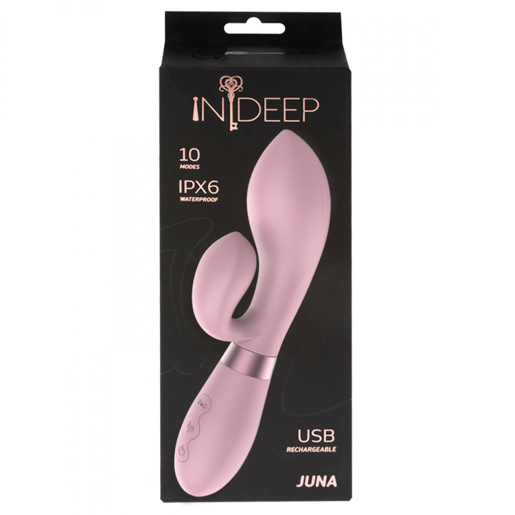 Перезаряжаемый вибратор Indeep Juna Pink 7700-05indeep