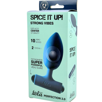 Анальная пробка с перезаряжаемой вибропулей Spice it Up Perfection 2.0 8014-05lola