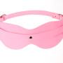Маска на глаза из искусственной кожи розовая 5015-4