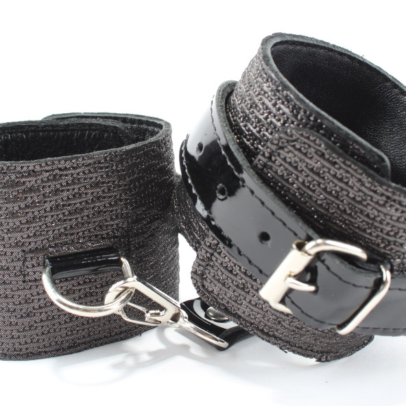 Наручники из натуральной кожи с тиснением 51027ars