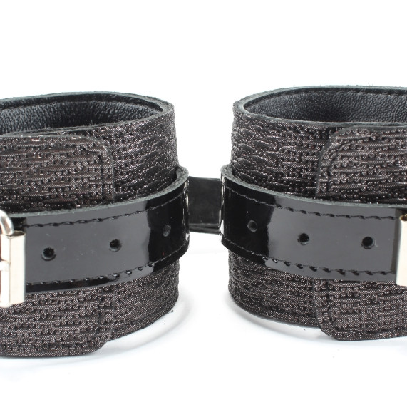 Наручники из натуральной кожи с тиснением 51027ars