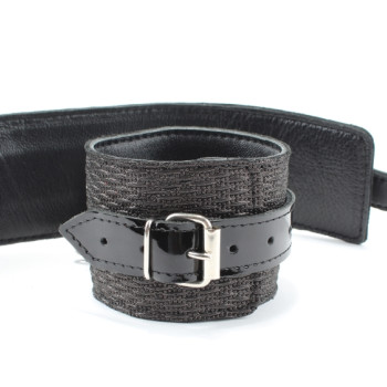 Наручники из натуральной кожи с тиснением 51027ars