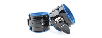 Наручники кожаные черно-синие 51032ars