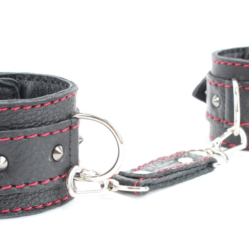 Наручники из натуральной кожи с шипами 51034ars