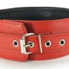 Ошейник из кожи черно-красный увеличенного размера XL 55002xlars