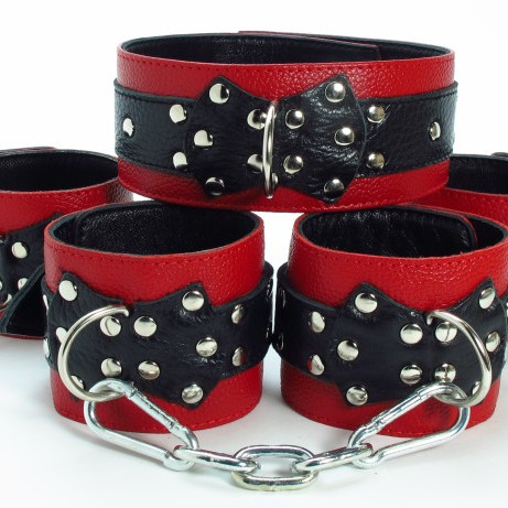 Набор БДСМ аксессуаров из кожи 53012ars