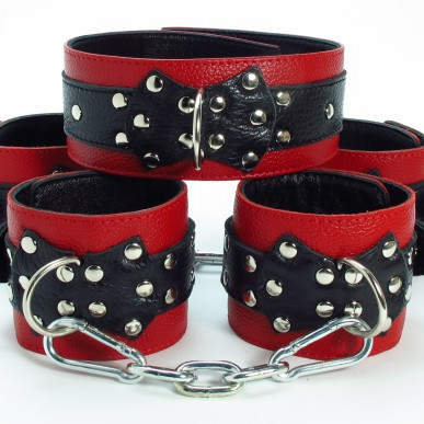 Набор БДСМ аксессуаров из кожи 53012ars