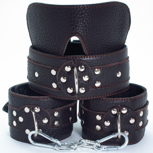 Набор БДСМ из мягкой кожи 53015ars