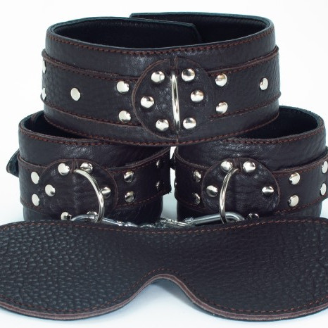 Набор БДСМ из мягкой кожи 53015ars